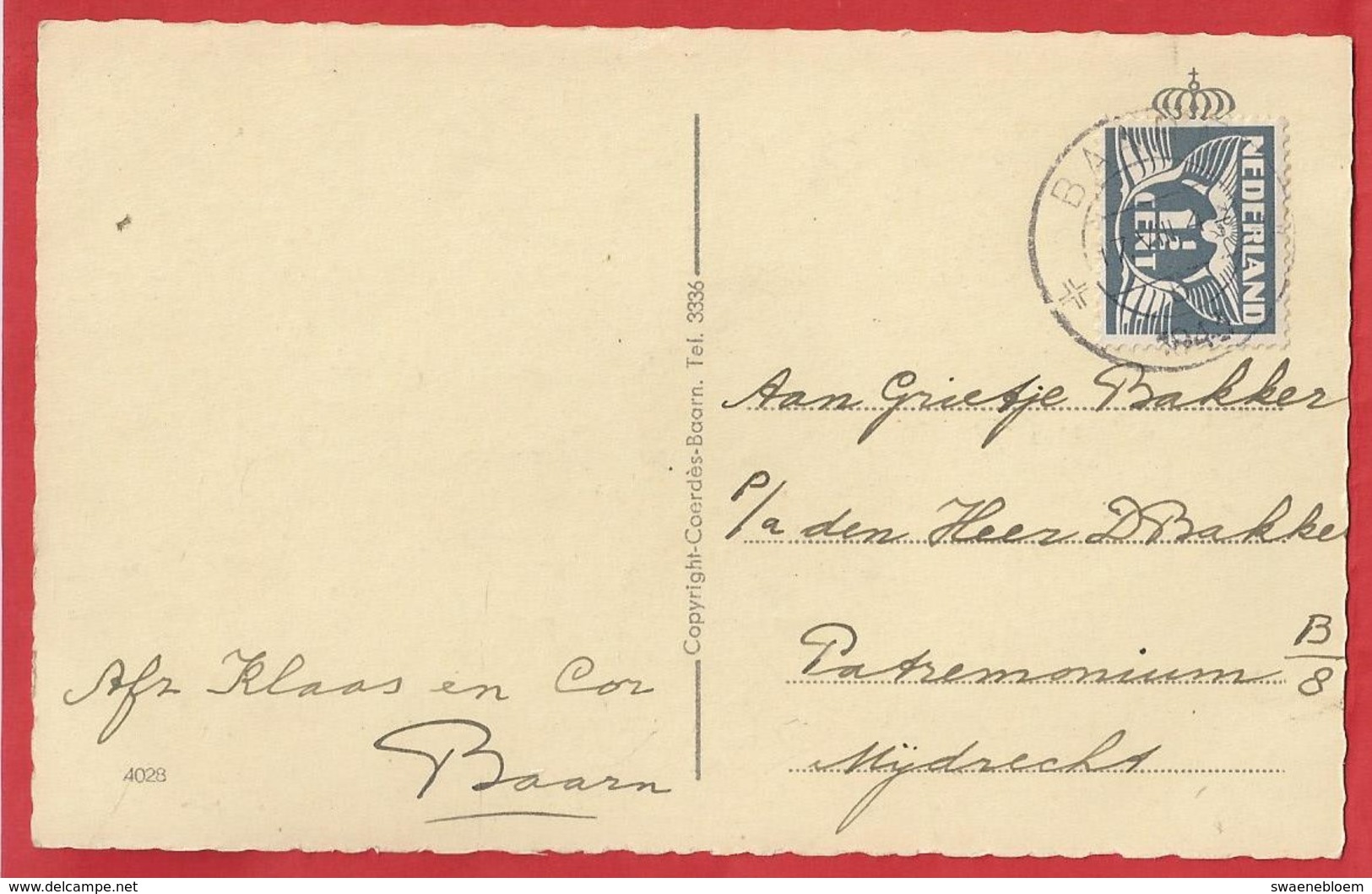 NL.- Baarn. Wilhelminavijver. - Courdes-Baarn -. 1943. - Baarn