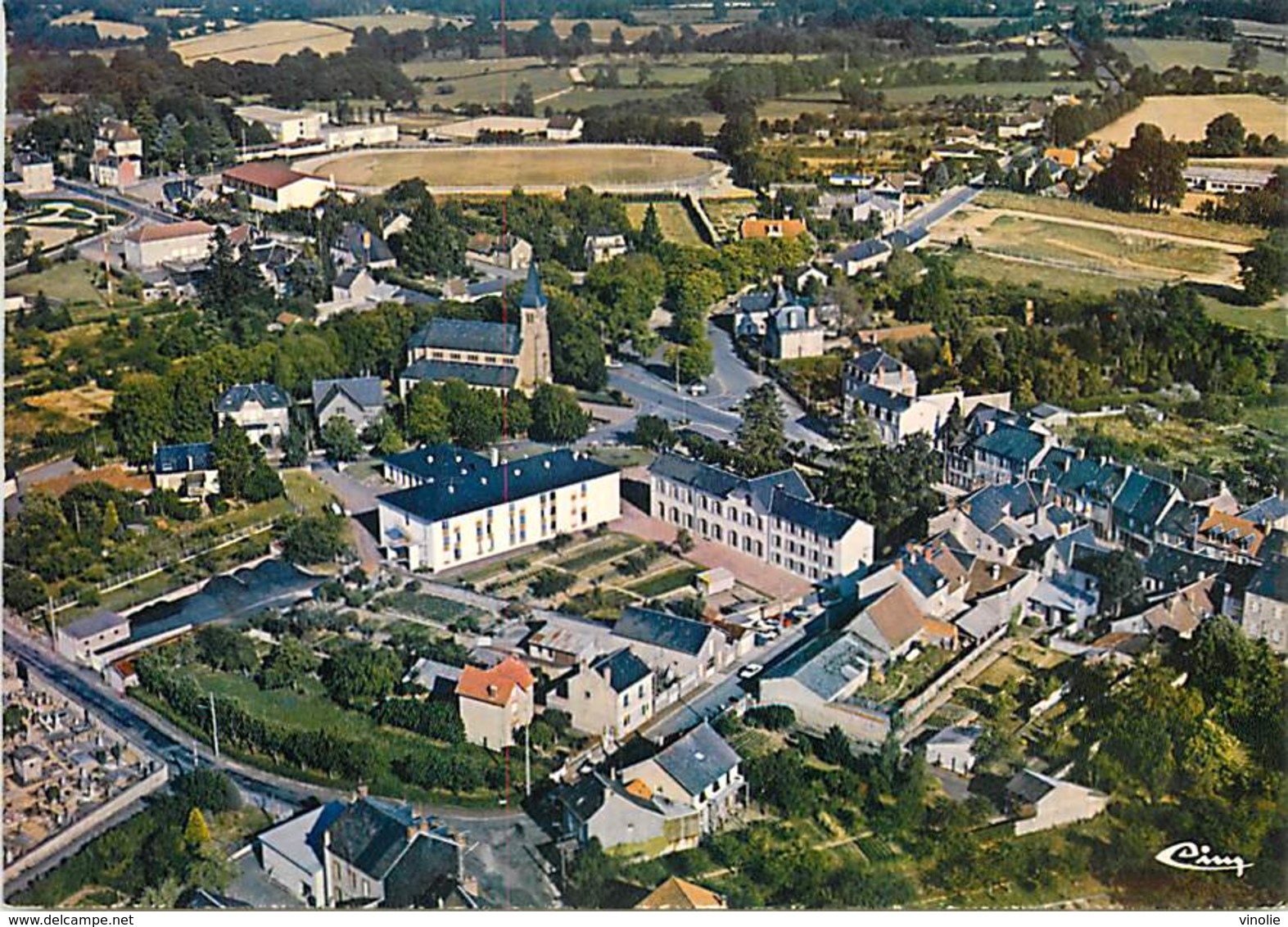 PIE18-Amb-2818 : DUN LE PALESTEL. VUE AERIENNE - Dun Le Palestel