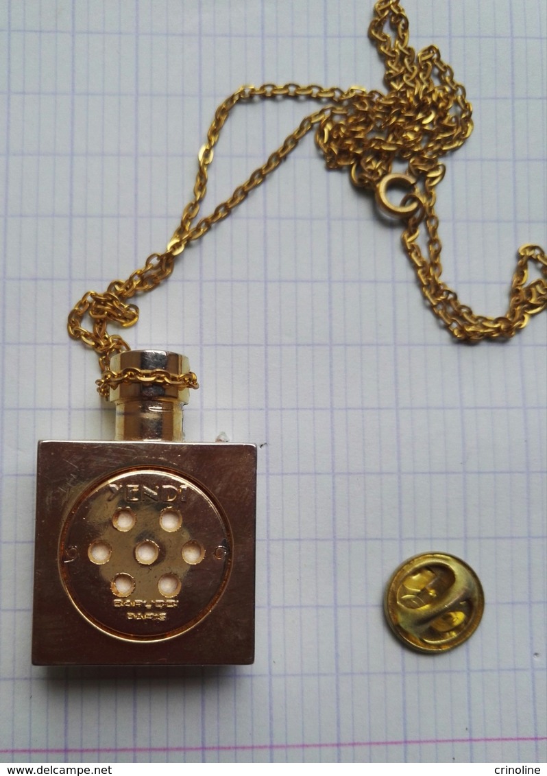 Pendentif Chaine Bijou Fendi Miniature Parfum - Toebehoren