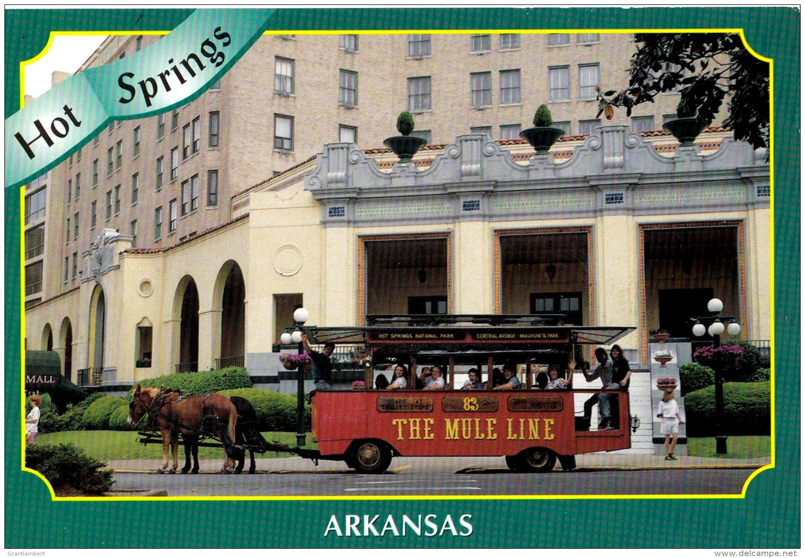 The Mule Line, Hot Springs, Arkansas, USA Unused - Hot Springs
