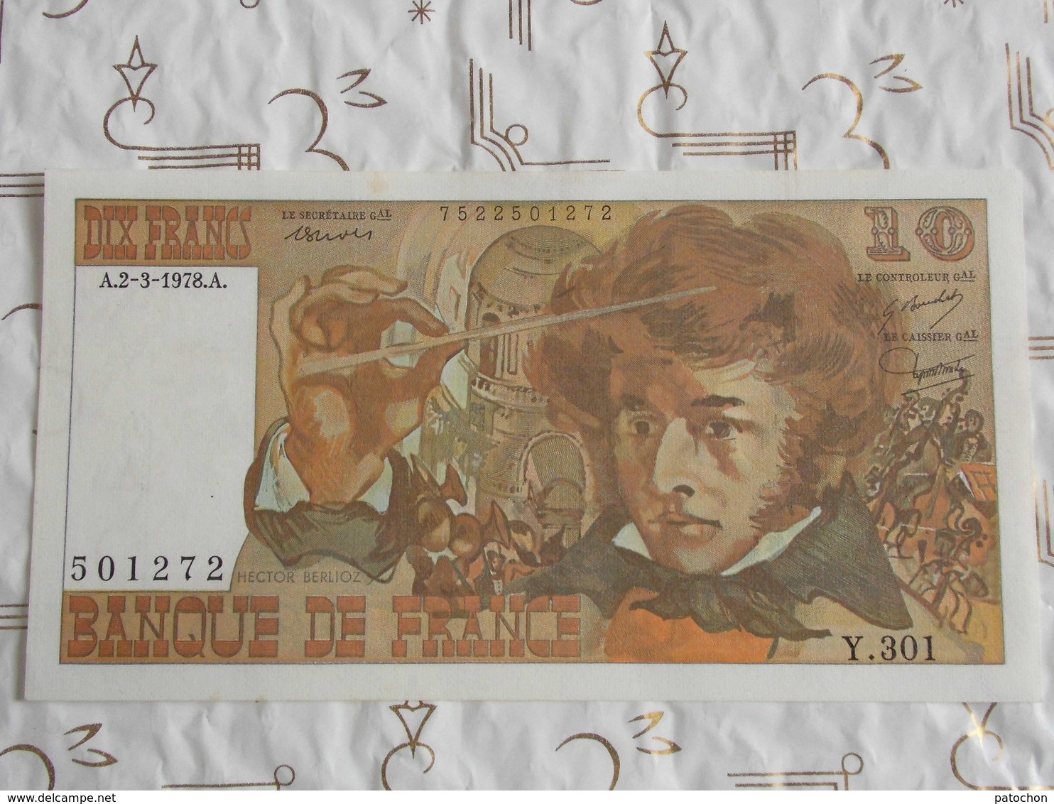 Banque De France 10 Francs Berlioz 1978 N°501272 Y.301. - 10 F 1972-1978 ''Berlioz''