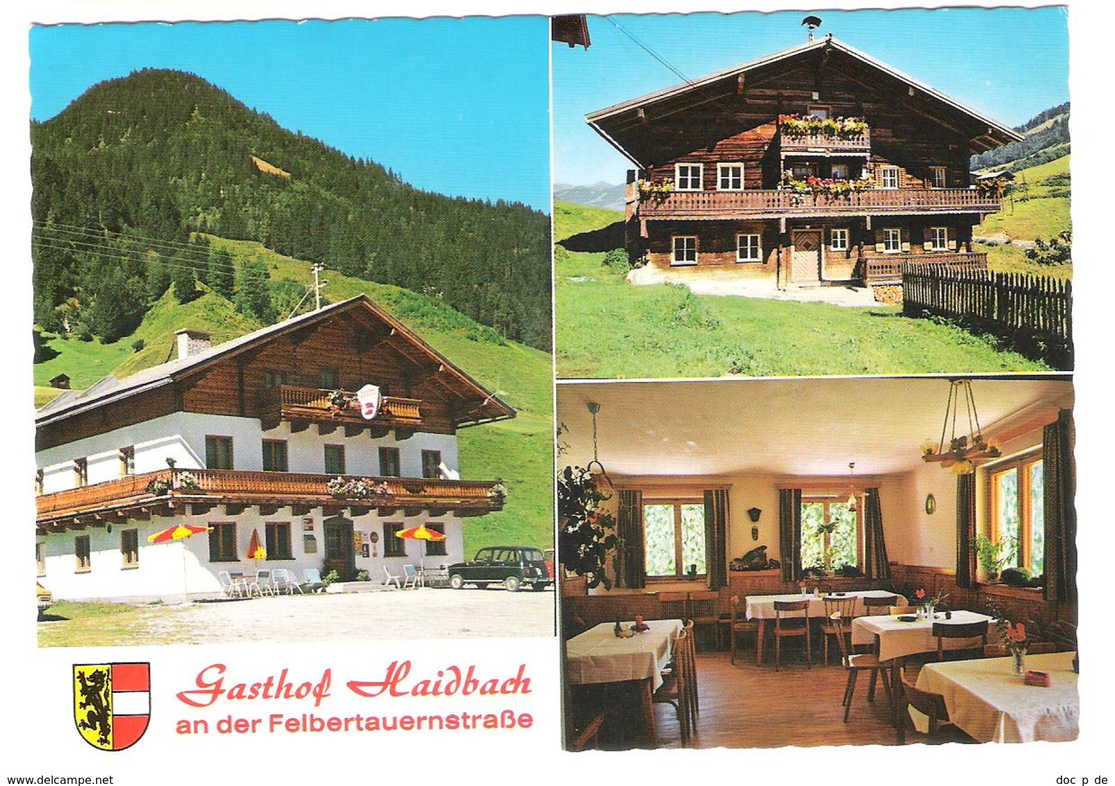 Österreich - A-5730 Mittersill / Felbertauernstrasse - Gasthof Haidbach Familie Ronacher - Cars - Autos - Renault 4L - Mittersill