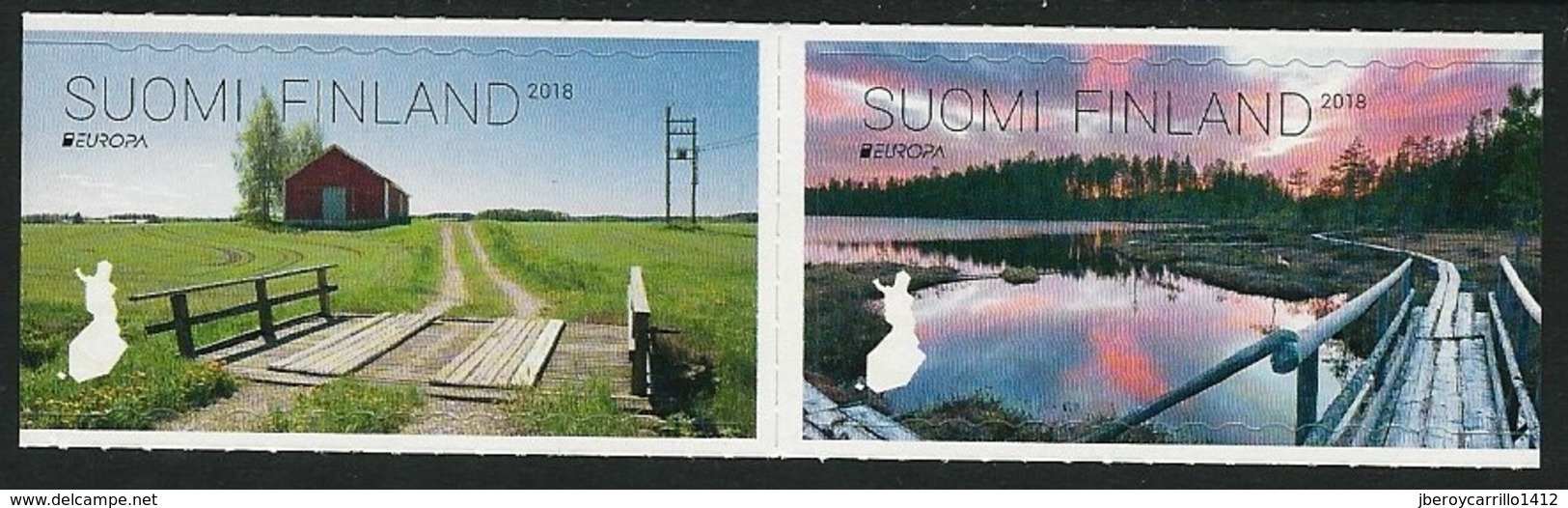 FINLANDIA/ FINLAND/ FINNLAND -EUROPA 2018 -TEMA ANUAL -"PUENTES.- BRIDGES - BRÜCKEN - PONTS" - SERIE De 2 V. - 2018