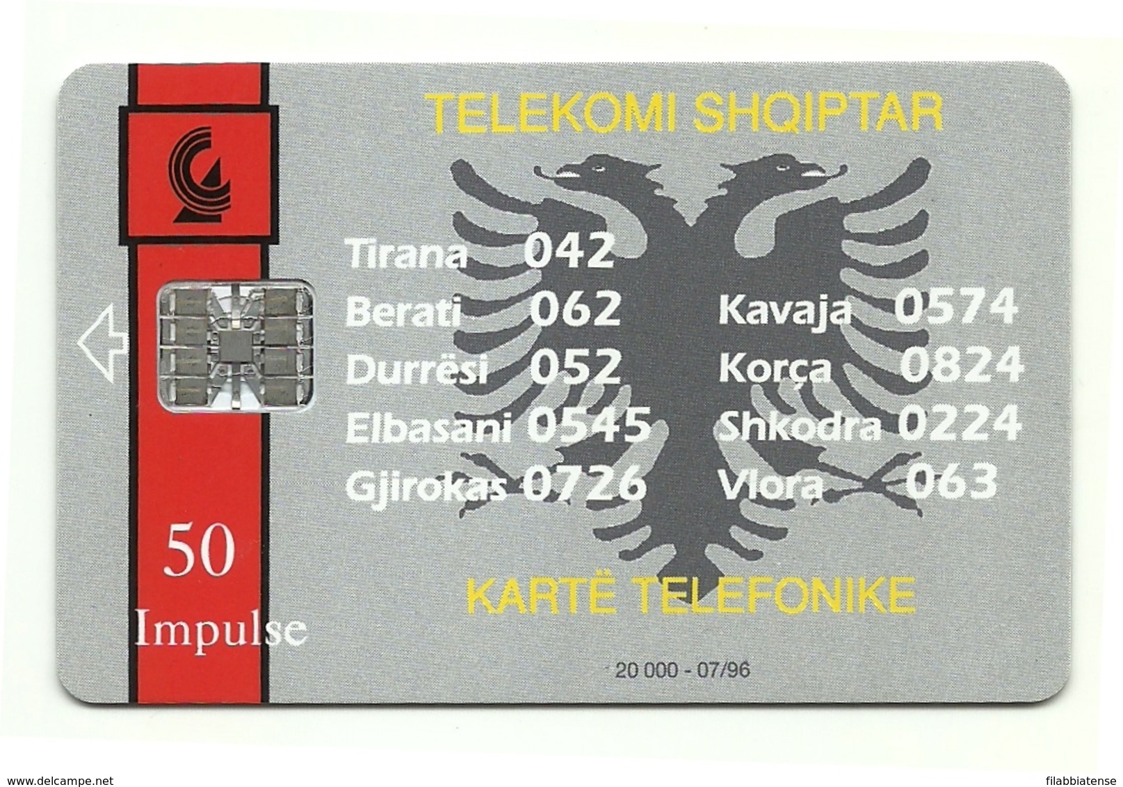 Albania - Tessera Telefonica Da 50 Units T493 - Telekomi Shqiptar - Albanie