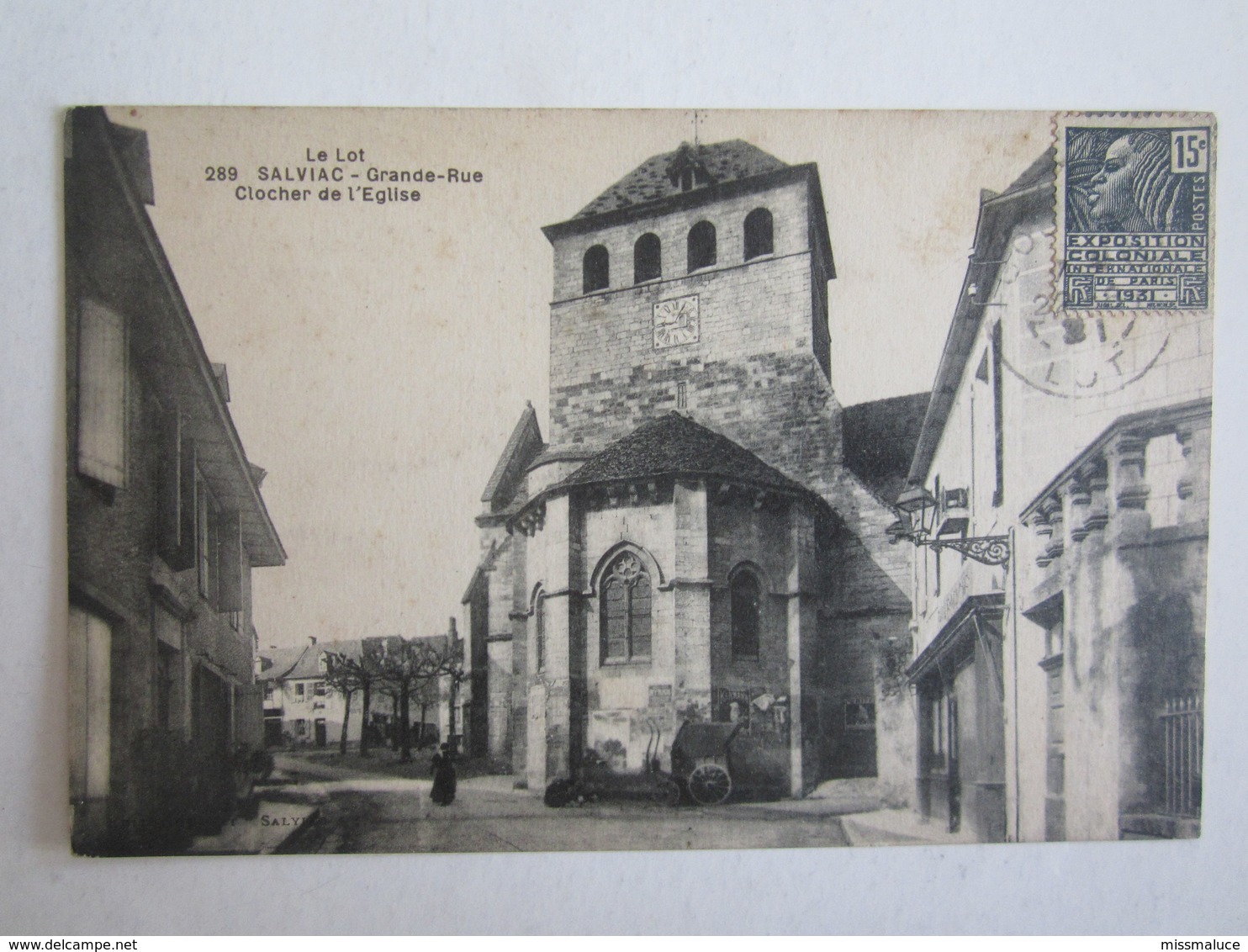 46 Lot Salviac Grande Rue Clocher De L'église - Salviac