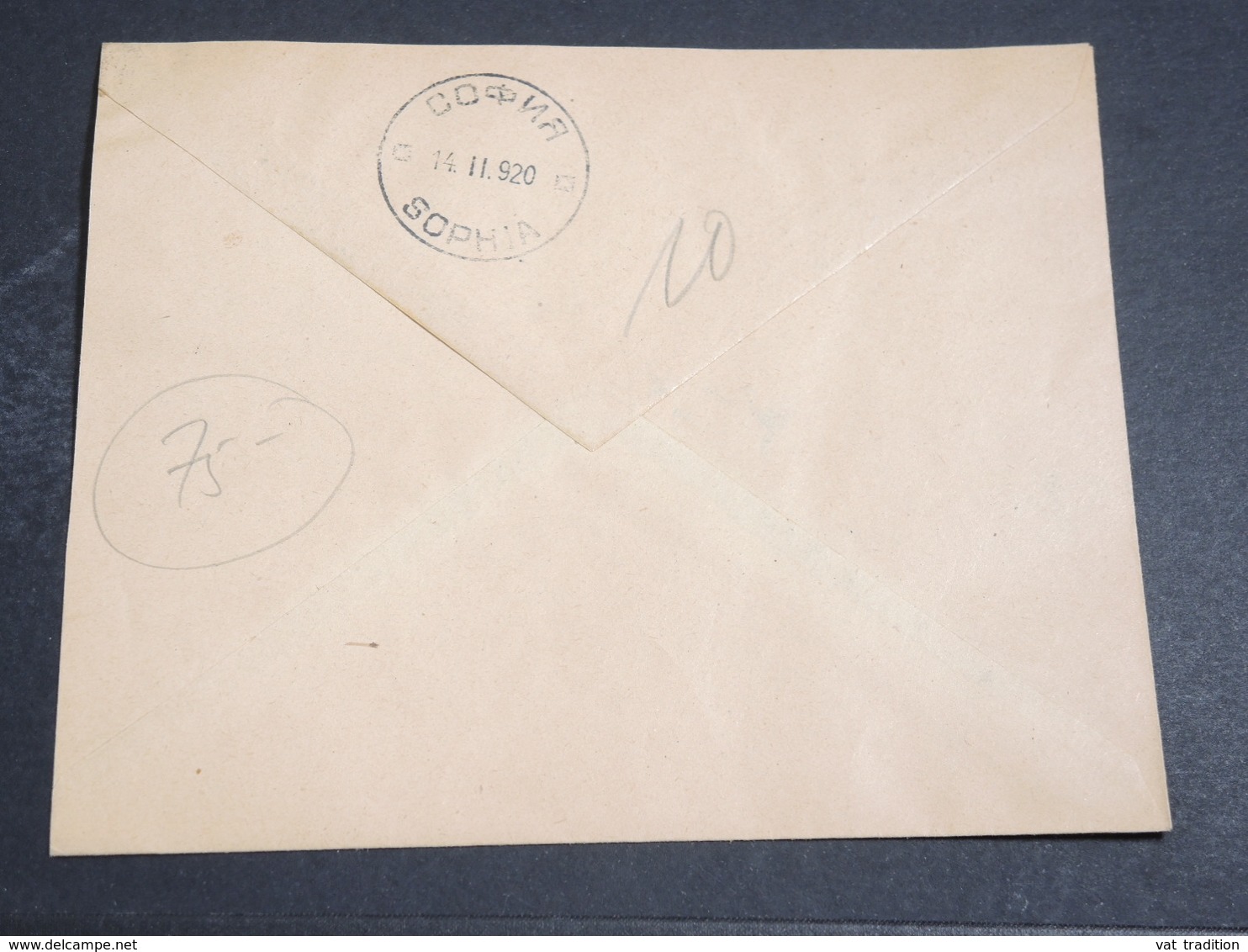 THRACE - Enveloppe De Scflou Pour Sophia En 1920 , Affranchissement Plaisant - L 18078 - Ostrumelien