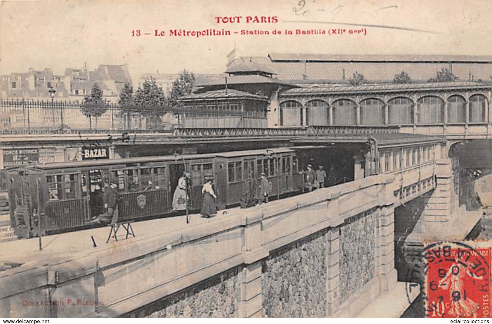 Paris         75012    Série Tout Paris  Métropolitain. Gare De La Bastille            (voir Scan) - Konvolute, Lots, Sammlungen