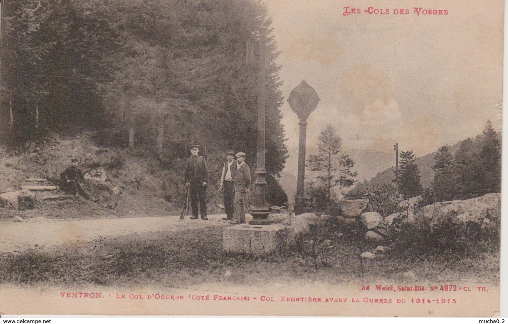 88 - VENTRON - POTEAU FRONTIERE - DOUANIERS - COL D'ODEREN - Douane