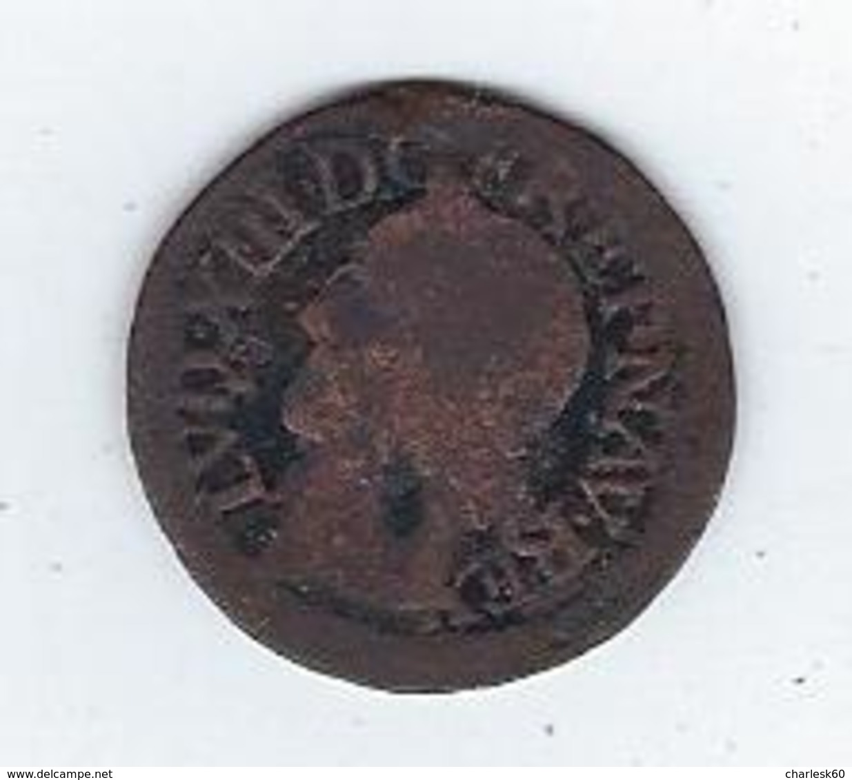 Monnaie France Louis XIII 1642 Double Tournois - 1610-1643 Ludwig XIII. Der Gerechte