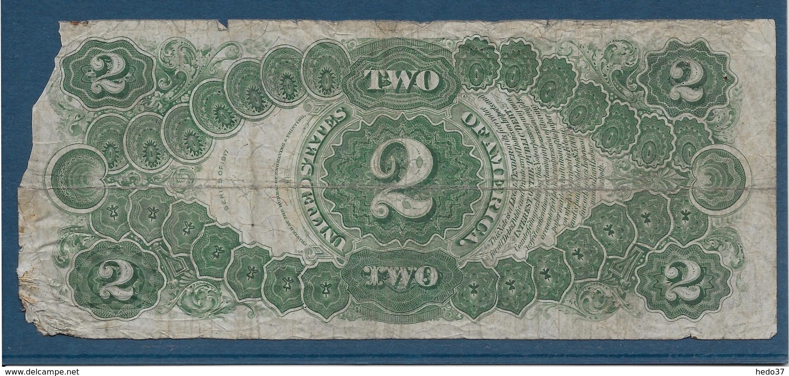 Etats Unis - 2 Dollars - 1917 - Pick N°188 - B - Billetes De Estados Unidos (1862-1923)