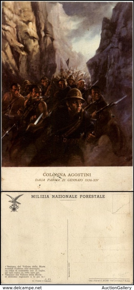 1743 CARTOLINE - MILITARI - Milizia Forestale - Colonna Agostini "Daua Parma" - Nuova FG (50) - Autres & Non Classés