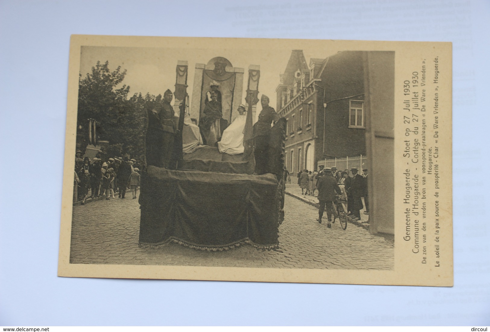 38285-   Hougaerde  Cortège  Du 27  Juillet  1930 -    Char  De  Ware  Vrienden - Hougaerde - Hoegaarden