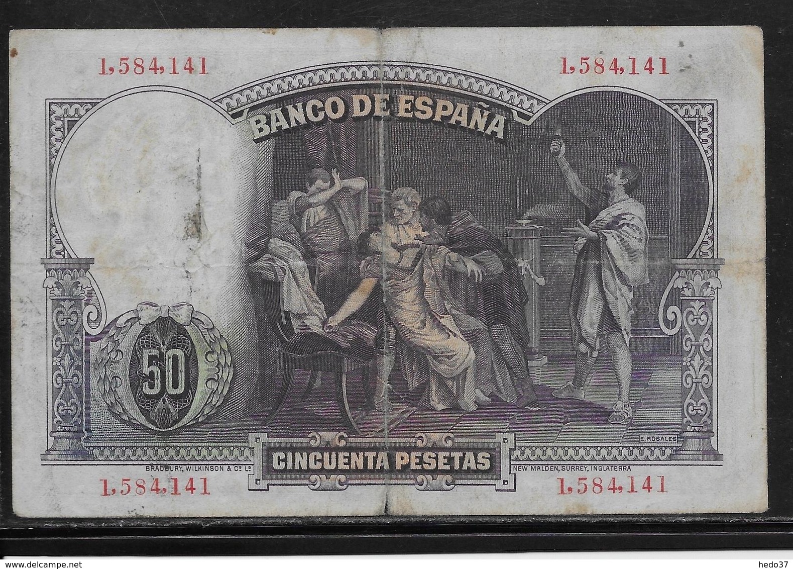 Espagne - 50 Pesetas - 1931 - Pick N°82 - TB - 50 Peseten
