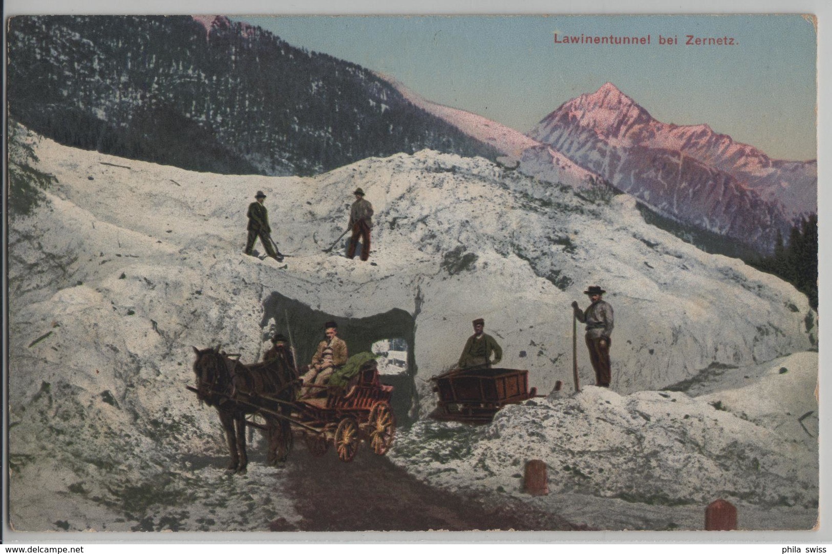 Lawinentunnel Bei Zernez - Animee - Photo: Wilhelm Frey - Zernez