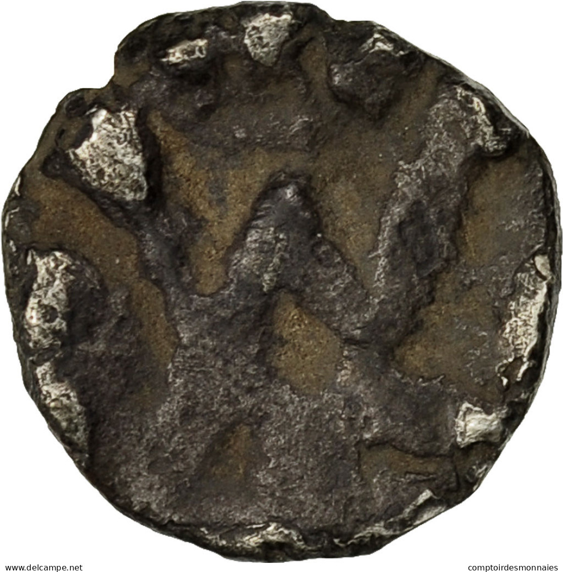 Monnaie, France, Denier, Marseille, TB+, Argent - 470-751 Merovingian