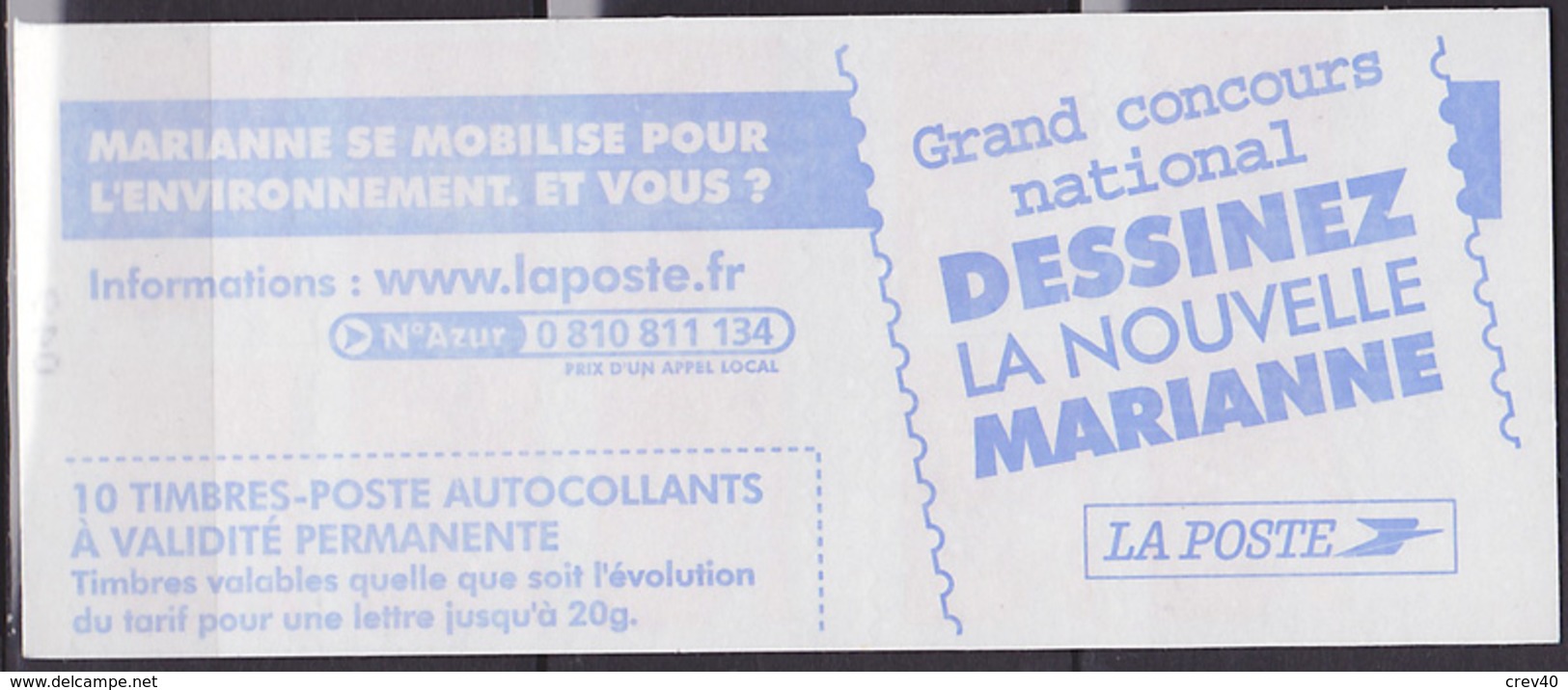 Carnet Neuf ** N° 3419-C13(Yvert) France 2004 - Marianne De Luquet, Dessinez La Nouvelle Marianne - Modernes : 1959-...