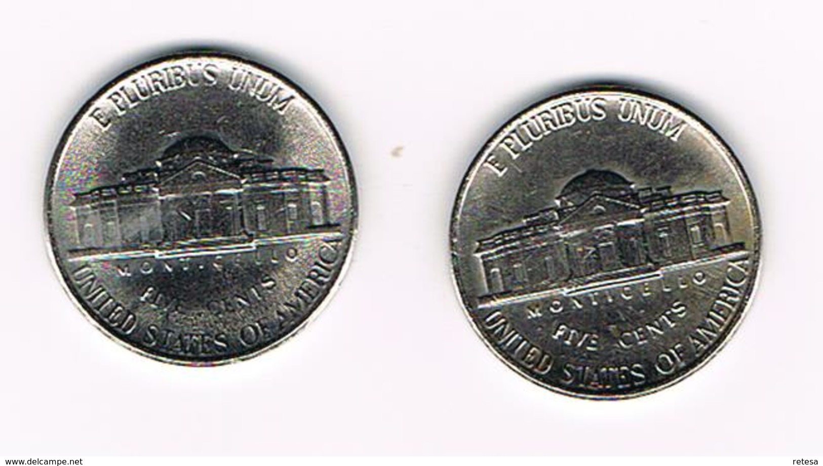 °°° U.S.A.  2 X 5 CENTS  JEFFERSON  1996/97 P - 1938-…: Jefferson