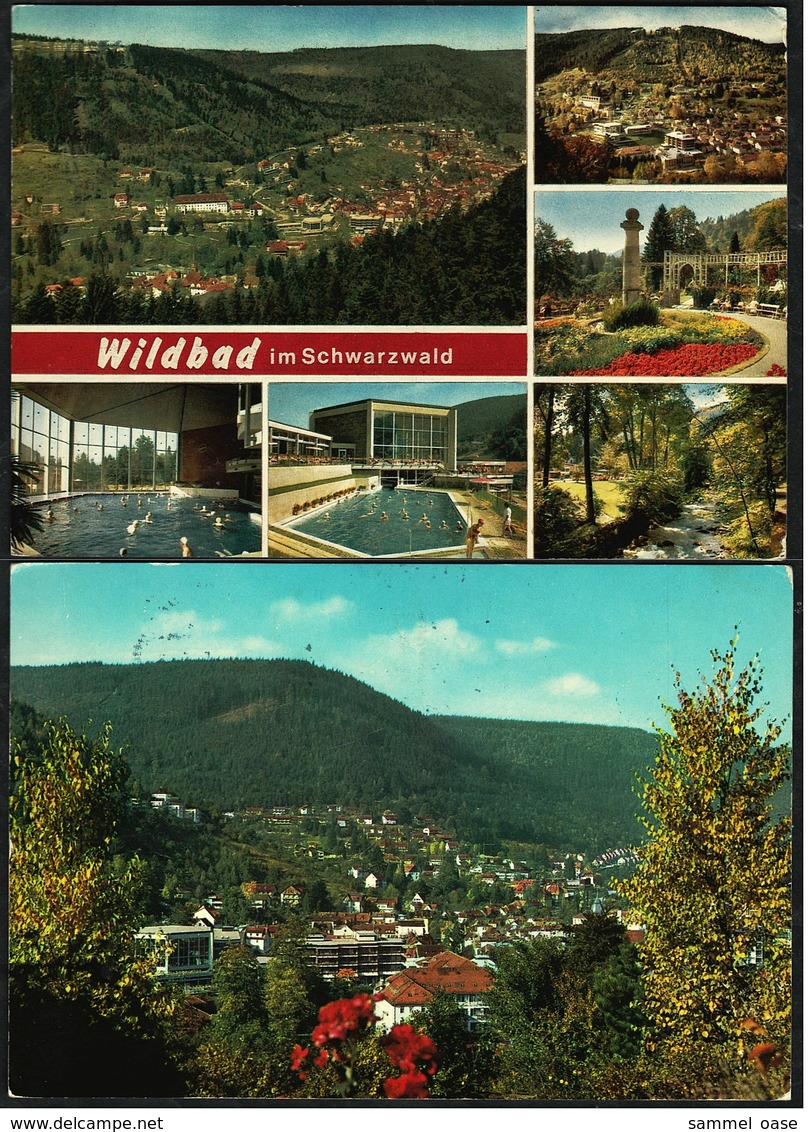 2 X Wildbad / Schwarzwald  -  Ansichtskarten Ca.1974 / 1975     (8603 ) - Bad Herrenalb