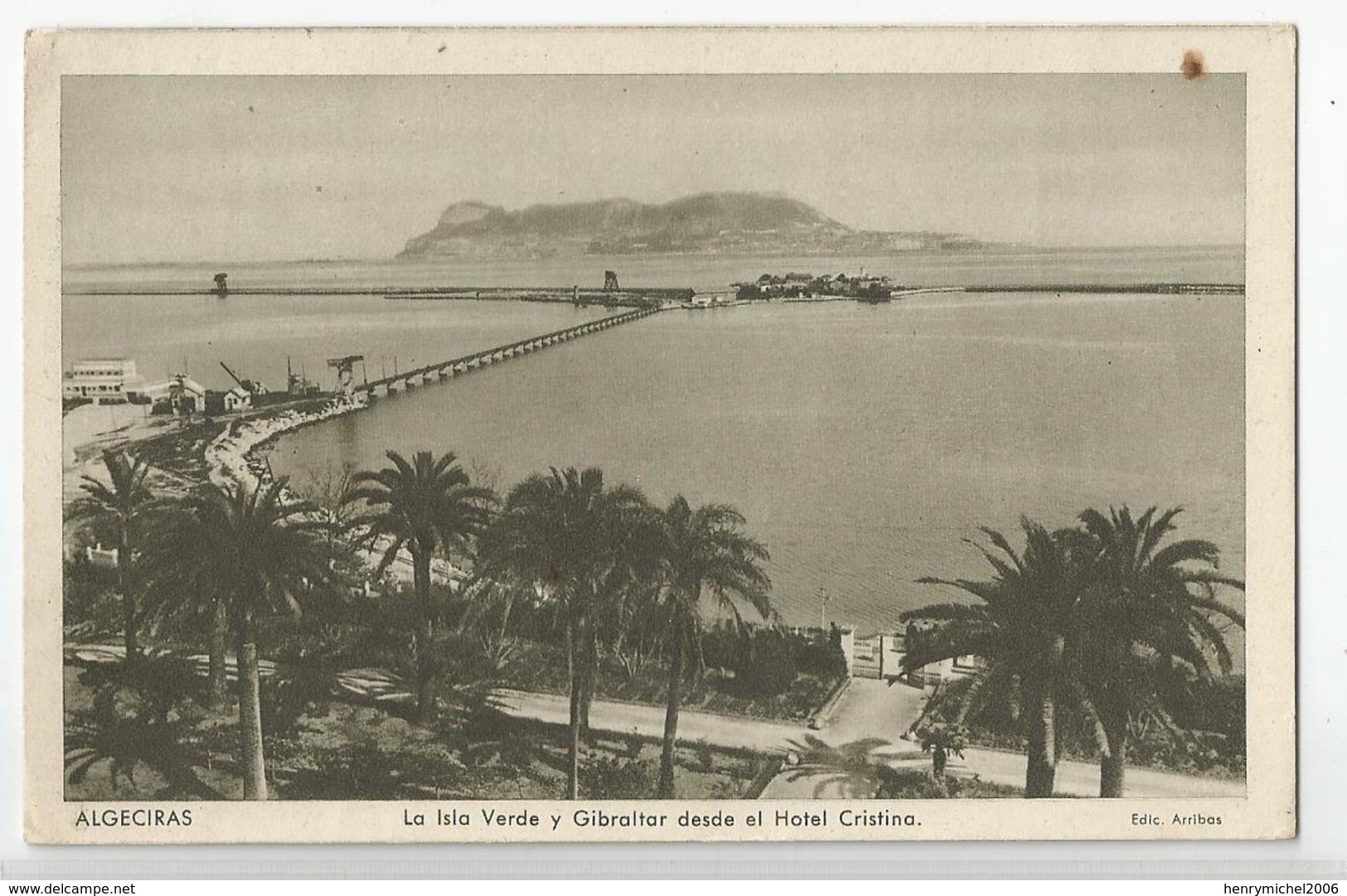 Espagne Espana - Algeciras ( Andalucia Cadiz ) La Isla Verde Y Gibraltar Desde El Hotel Cristina - Cádiz