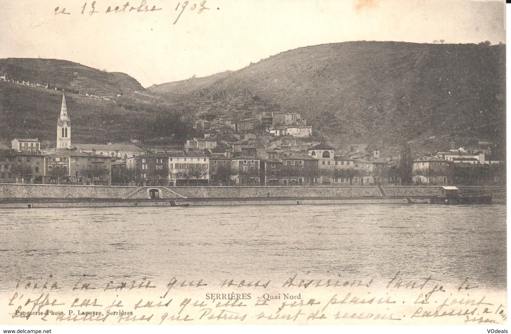 (07) Ardèche - CPA - Serrières - Quai Nord - Serrières