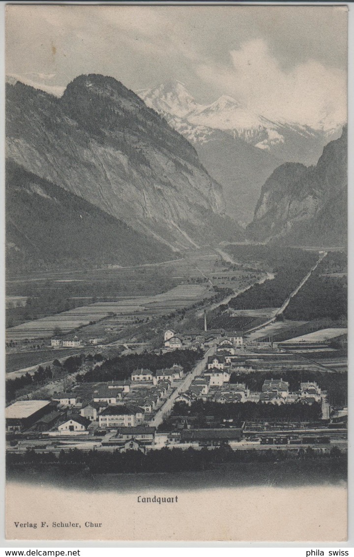 Landquart - Generalansicht Mit Bahnhof - Landquart