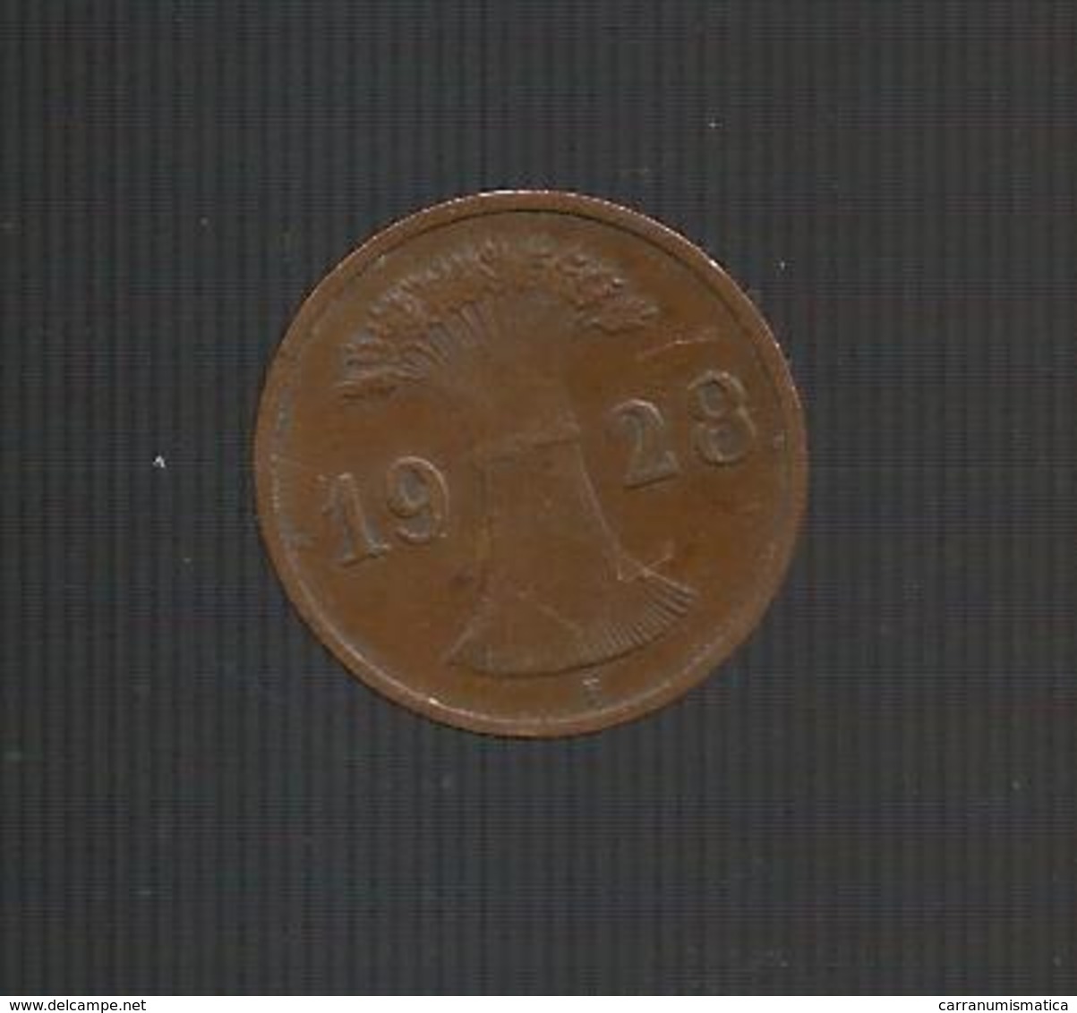 DEUTSCHLAND / GERMANY - Weimarer Republik - 1 REICHSPFENNIG ( 1928 F ) - 1 Renten- & 1 Reichspfennig