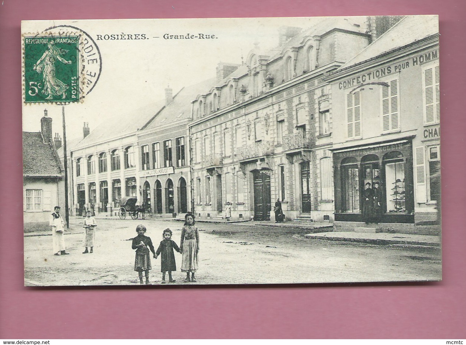 CPA - Rosières  -  Grande Rue - Rosieres En Santerre