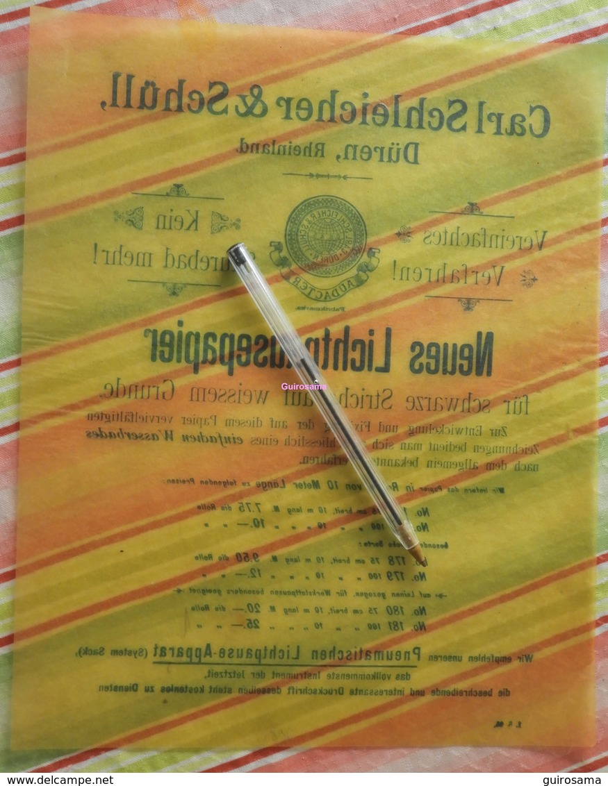 Papier Carl Schleicher Und Schüll, Düren Rheinland - Neues Lichtpaupepapier N°176 à 179 - 1896 - Druck & Papierwaren