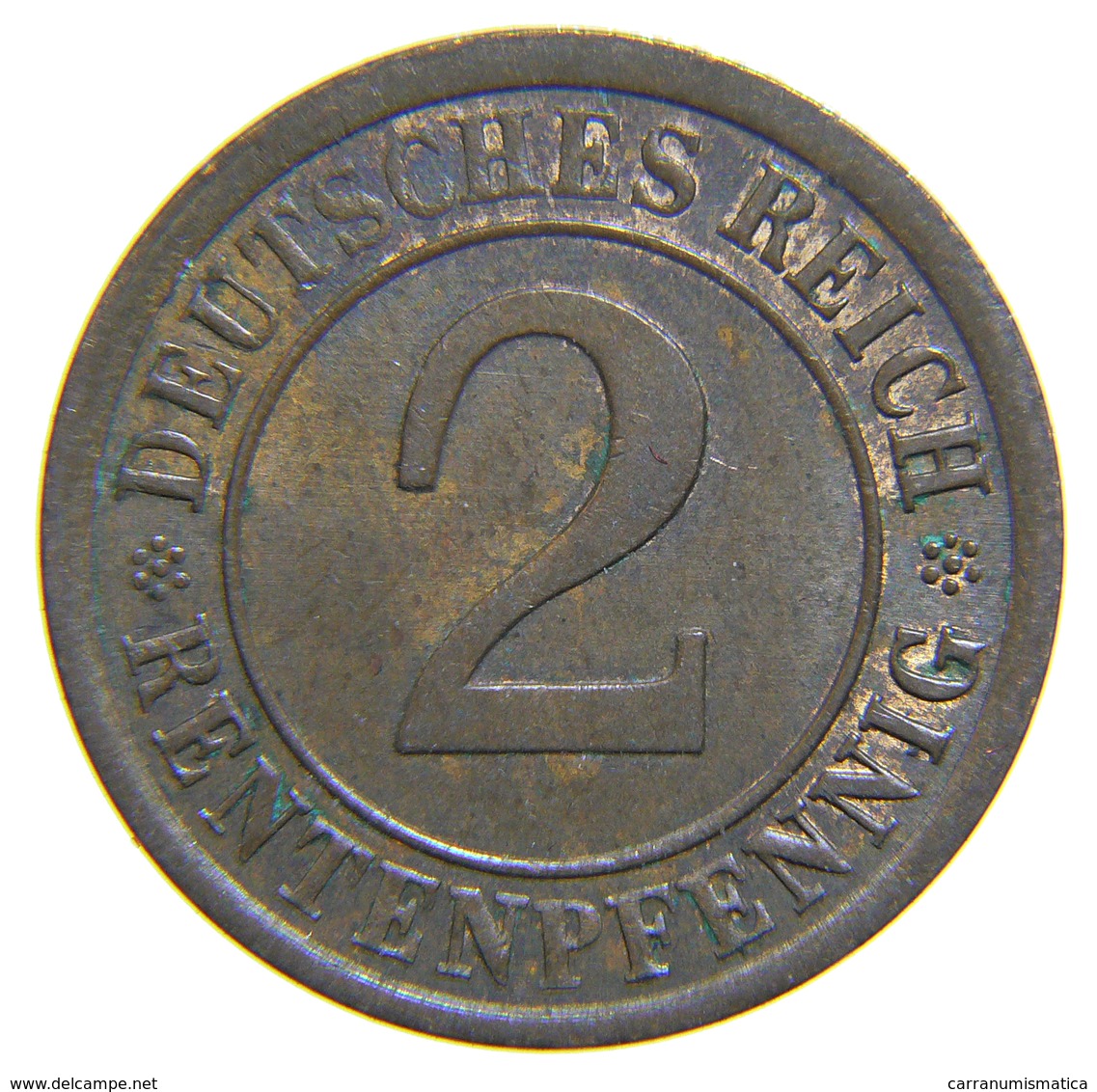 [NC] DEUTSCHLAND / GERMANY - Weimarer Republik - 2 REICHSPFENNIG ( 1924 A) - 2 Rentenpfennig & 2 Reichspfennig