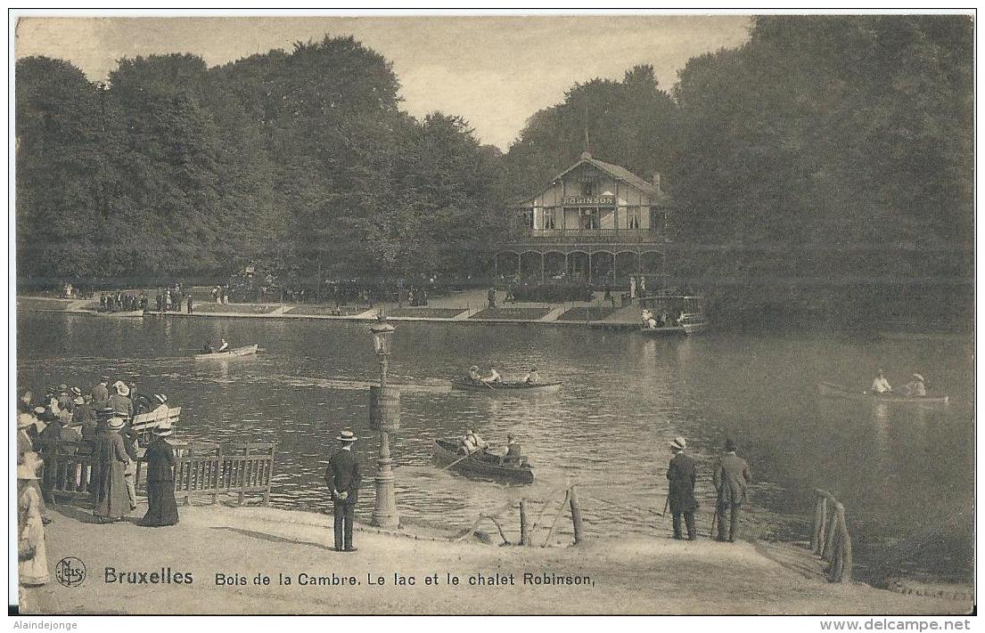 Bruxelles - Brussel - Bois De La Cambre. Le Lac Et Le Chalet Robinson  - Ern. Thill Serie 1 N° 136 - 1920 - Forêts, Parcs, Jardins