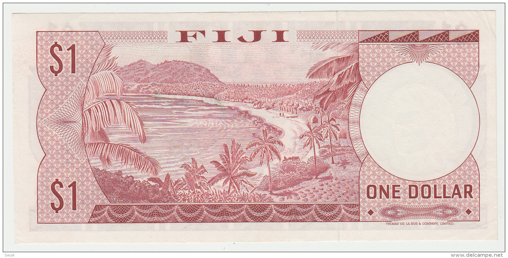 FIJI 1 Dollar 1974 XF++ AUNC Pick 71a  71 A - Fiji