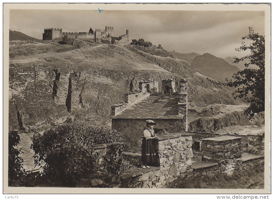 Suisse - Sion - Tourbillon Vu De Valère Le Châtelard Et Trubelnstock - Sion