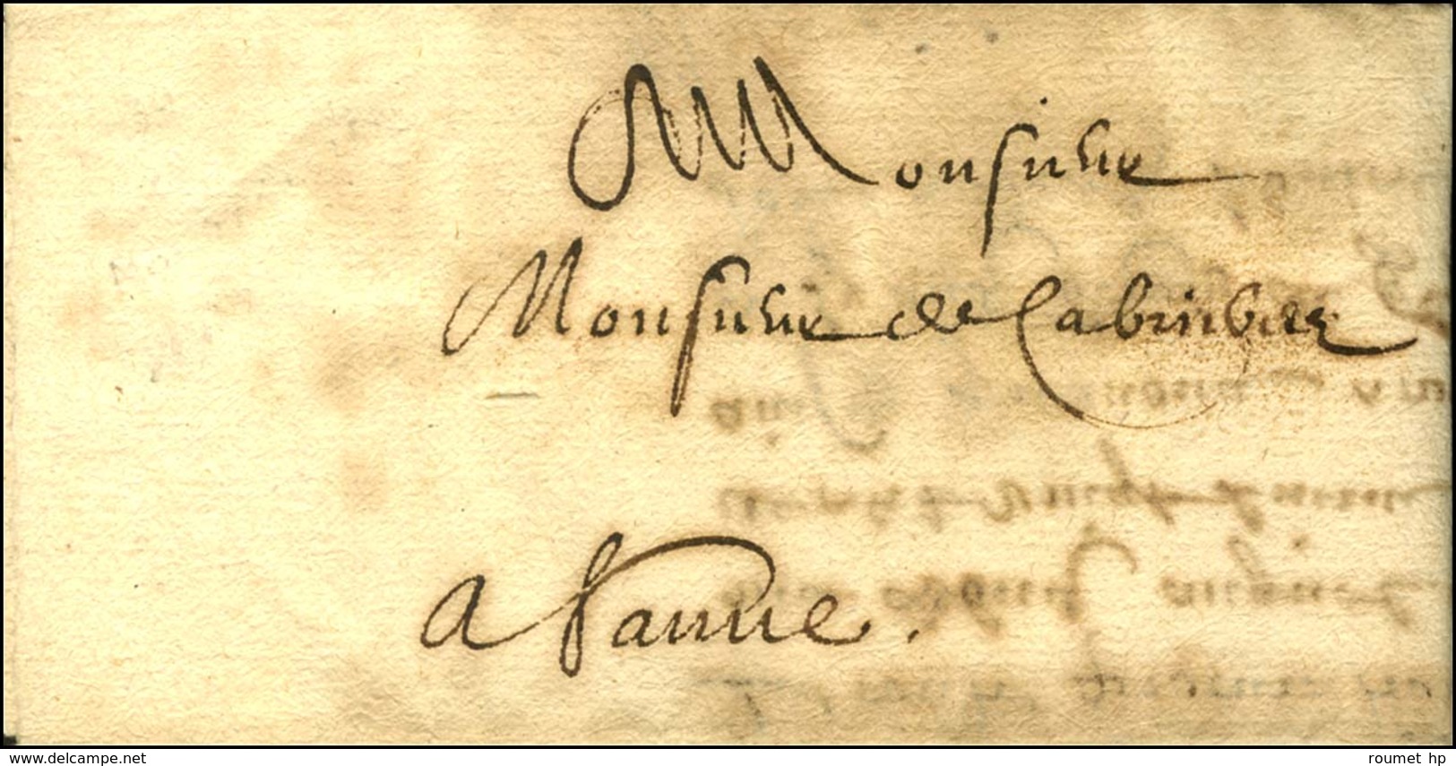 Lettre Avec Texte Daté De Montpellier Adressée En Franchise à Vannes. 1667. - TB / SUP. - Sonstige & Ohne Zuordnung