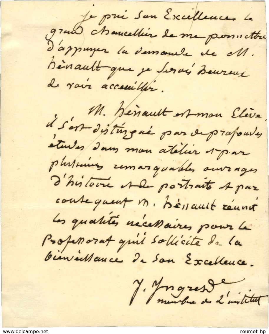 INGRES Jean Auguste Dominique (1780-1867), Peintre. - Sonstige & Ohne Zuordnung