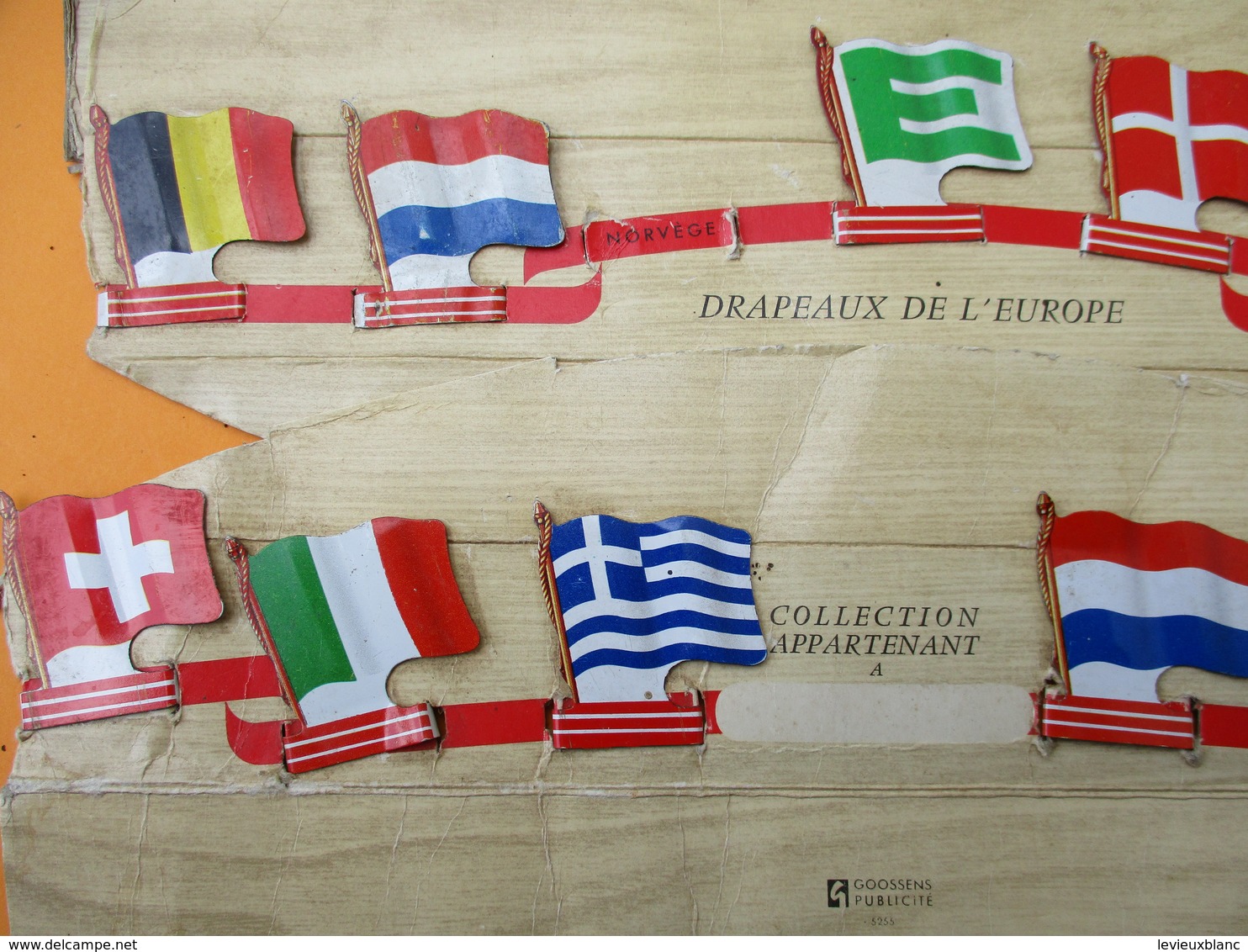 Vrac De 19 Drapeaux Métalliques L'ALSACIENNE// Europe / Années 60       JE202 - Other & Unclassified