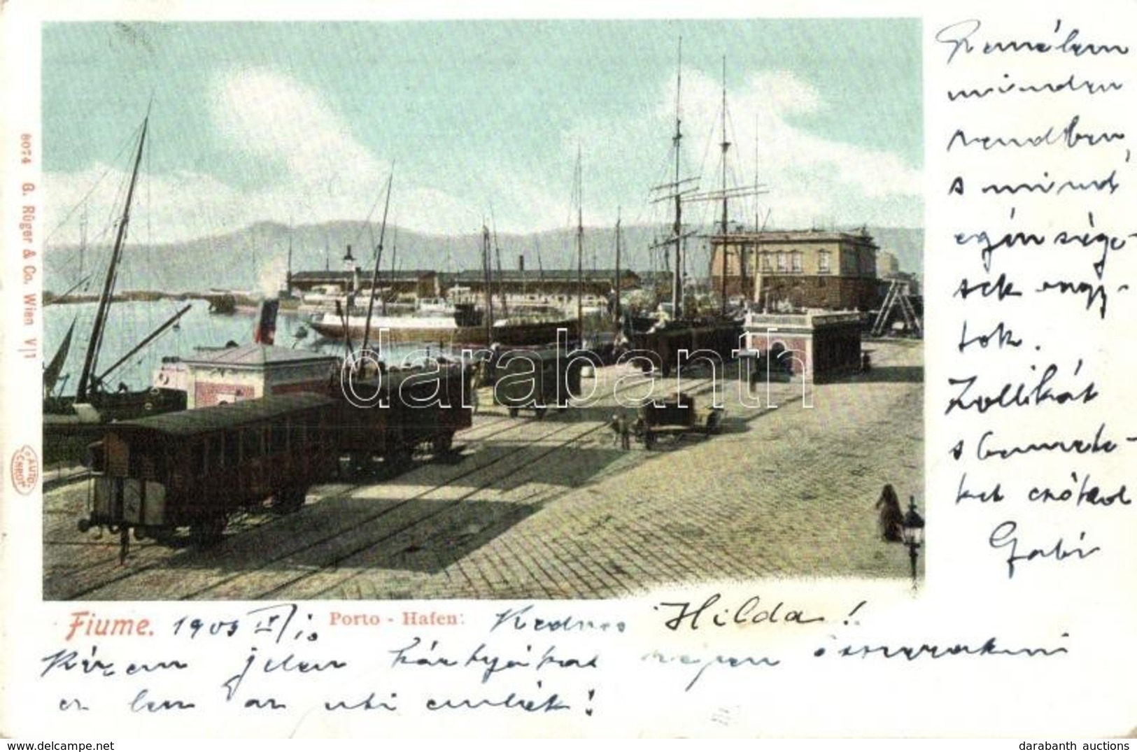 T2/T3 Fiume, Porto Hafen / Industrial Railway With Wagons At The Port  (EK) - Unclassified