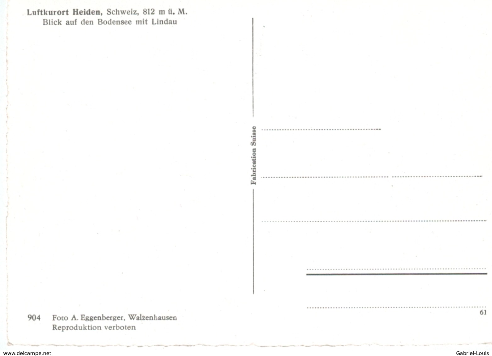 Luftkurort Heiden ( Carte 15 X 10 Cm) -  Nicht Geschrieben - Heiden