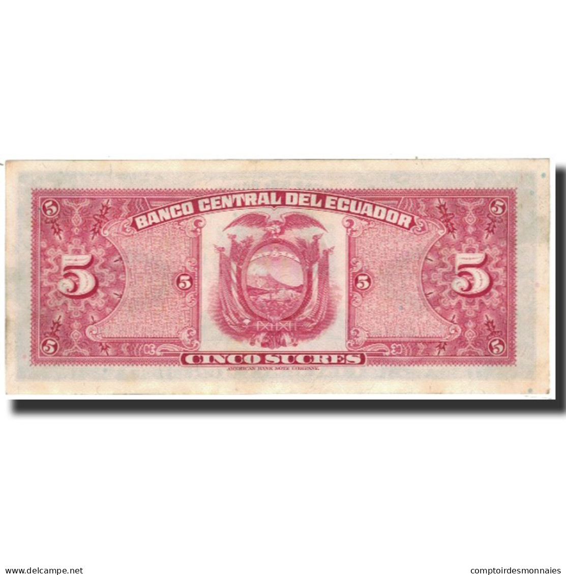 Billet, Équateur, 5 Sucres, 1970-02-27, KM:113b, SUP+ - Equateur