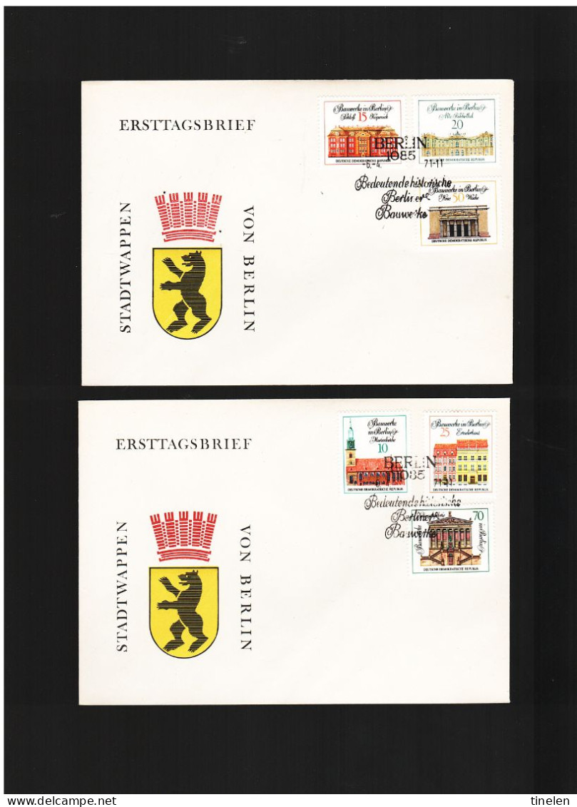 Germania Est / Ddr  1971 Fdc BEDEUTENDE BAUWERKE - 1971-1980