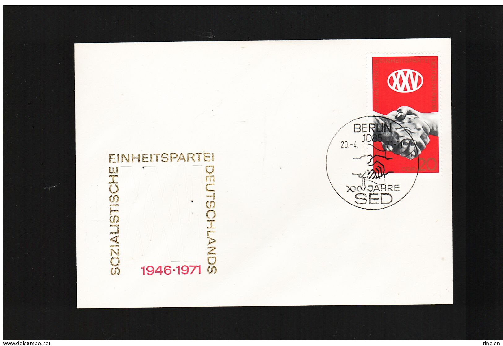 Germania Est / Ddr 1971  XXV JAHRE SED - 1971-1980