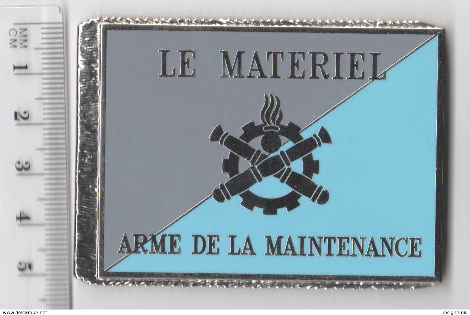 DRAPEAU SOUTIEN SYSTEME D' ARMES, MATERIEL - En Métal Argenté - Drapeaux