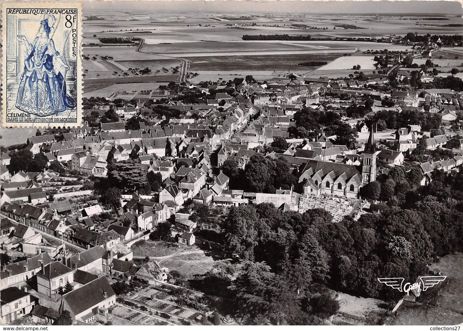 28-CHATEAUNEUF-EN-THYMERAIS- VUE AERIENNE - Châteauneuf