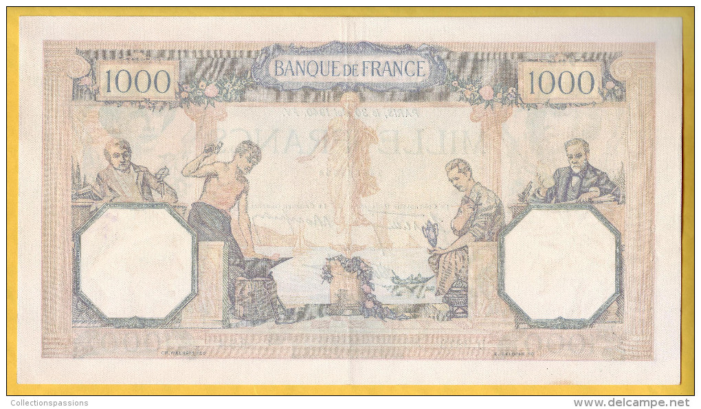 BILLET FRANCAIS - 1000 Francs Cérès Et Mercure 30.5.1940 SUP+ - 1 000 F 1927-1940 ''Cérès Et Mercure''