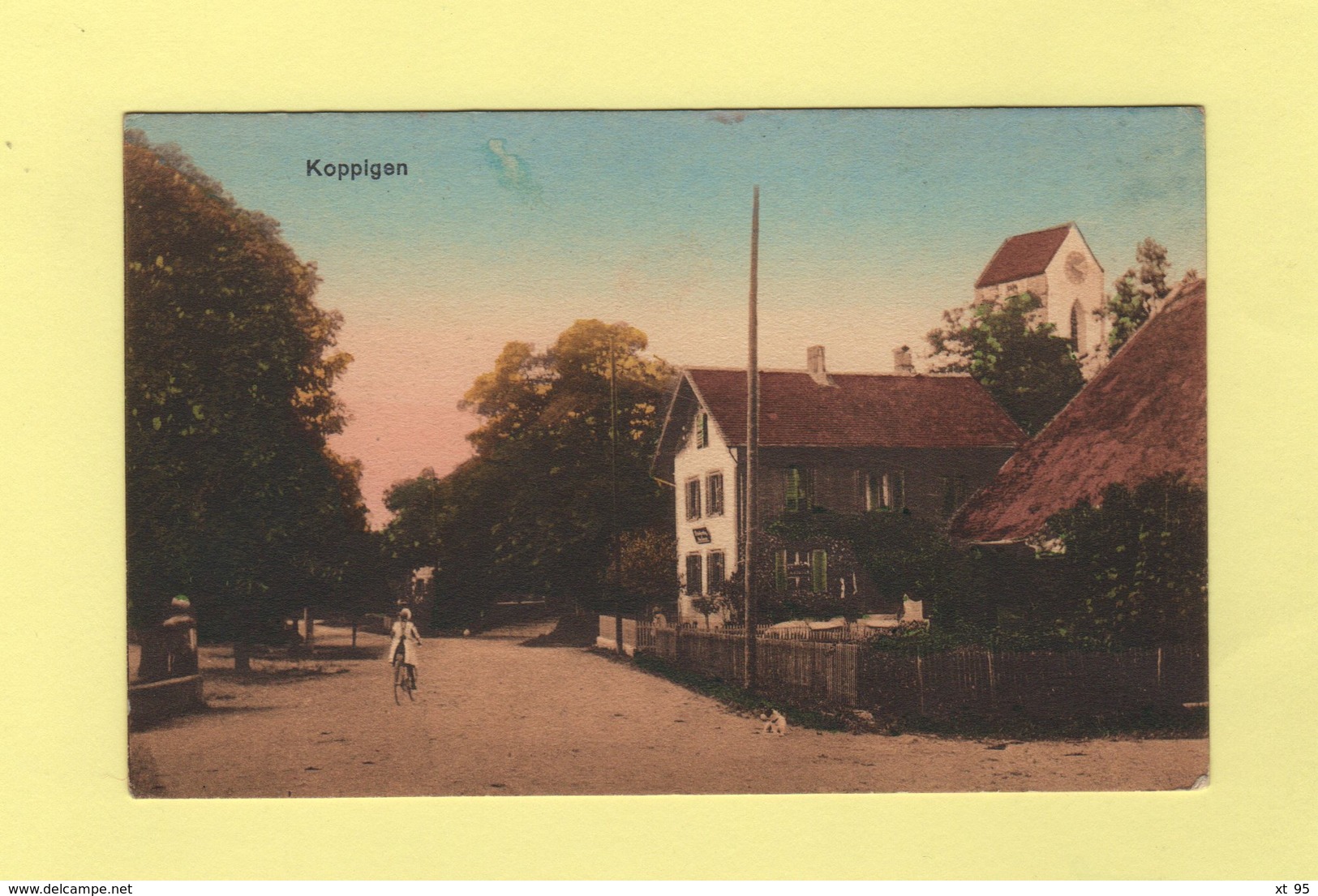 Sanitats Feldpost - Komp V4 - 1917 - Sur Carte Postale De Koppigen - Covers & Documents
