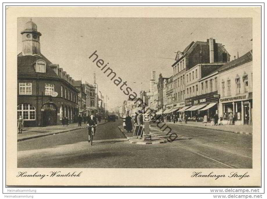 Hamburg-Wandsbek - Hamburger Strasse - AK Grossformat - Wandsbek