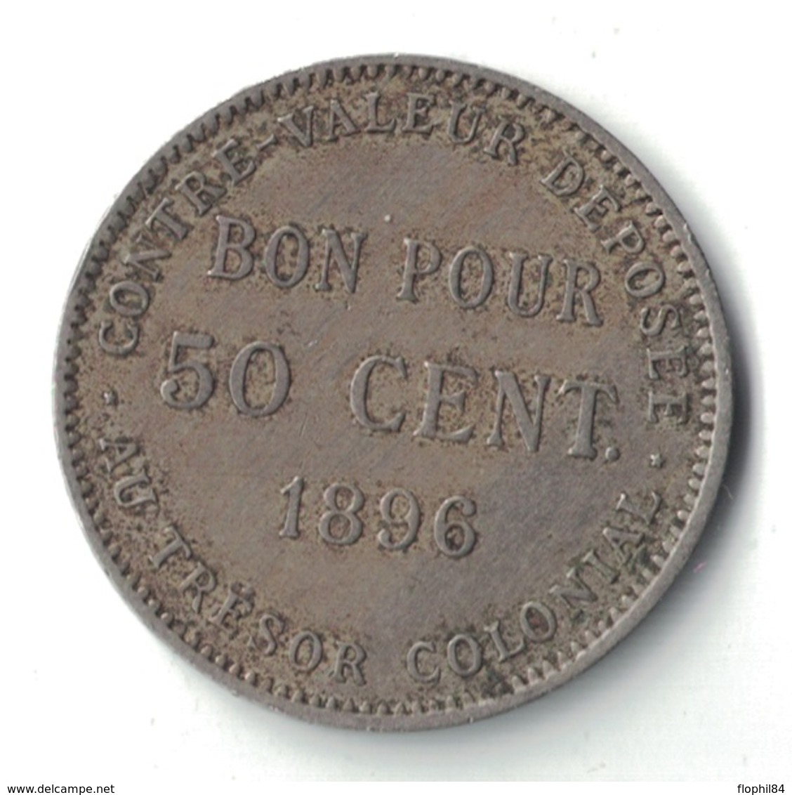 REUNION - ILE DE LA REUNION - 50 CENT DE 1896. - Réunion