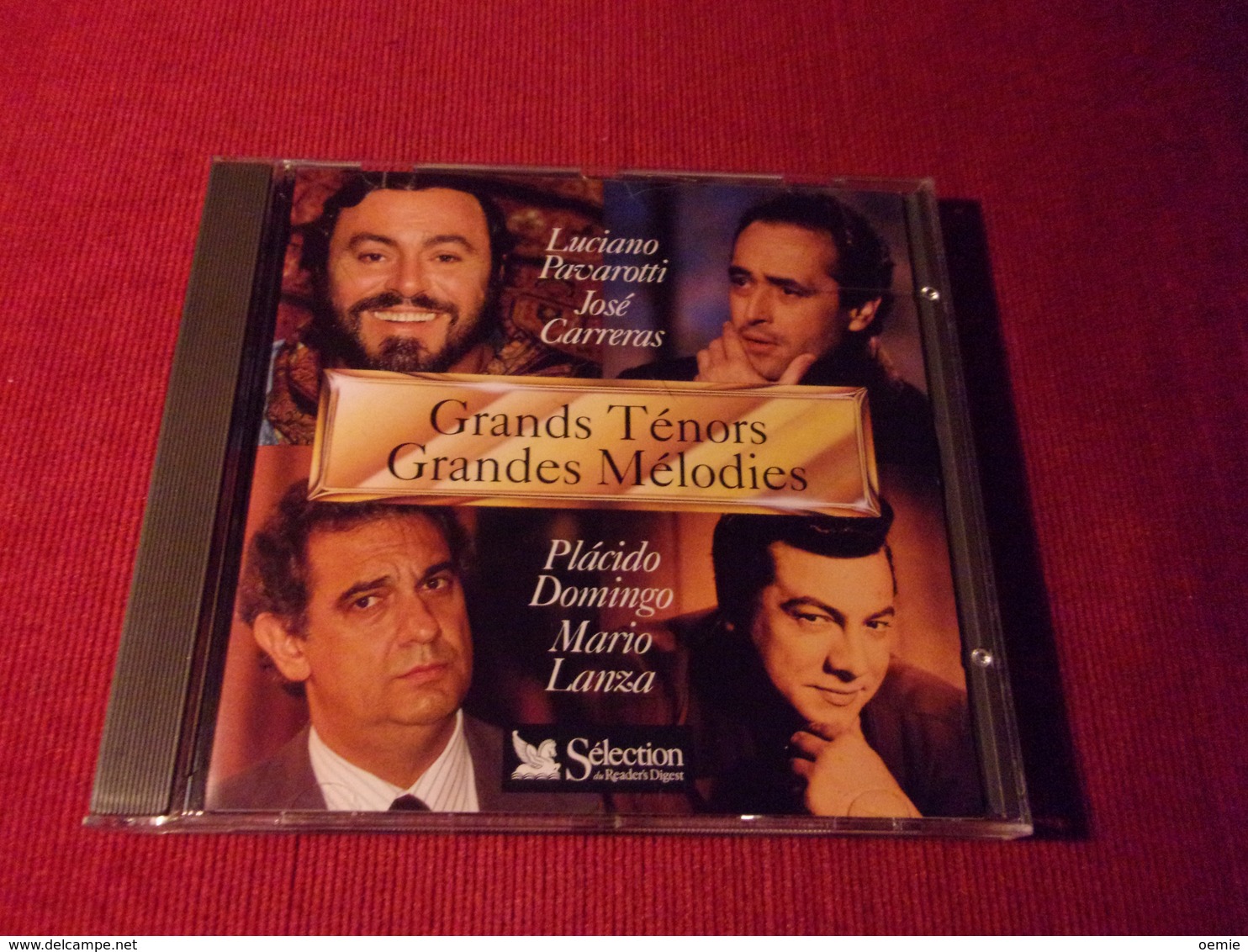 SELECTION DU READER'S DIGEST  °° LES GRANDS TENORS GRANDES MELODIES PLACIDO DOMOINGO CD DUREE TOTALES 45 Mn17 - Opera