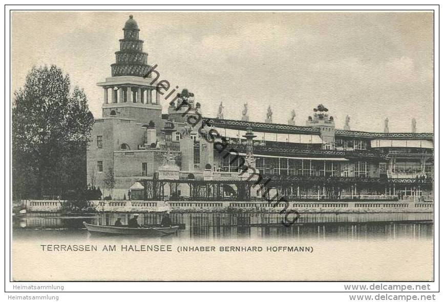 Berlin - Terrassen Am Halensee - Inhaber Bernhard Hoffmann - Teil Einer Doppelkarte - Halensee