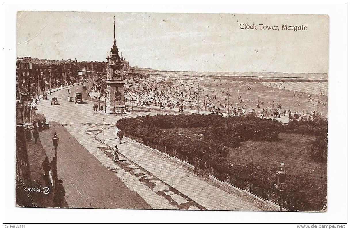 MARGATE - CLOCK TOWER 1920 VIAGGIATA FP - Margate