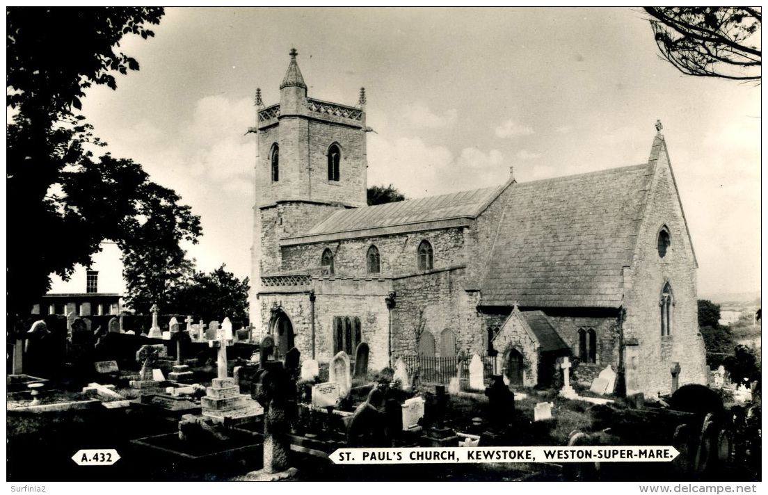 AVON - WESTON SUPER MARE - KEWSTOKE - ST PAULS CHURCH RP Av155 - Weston-Super-Mare